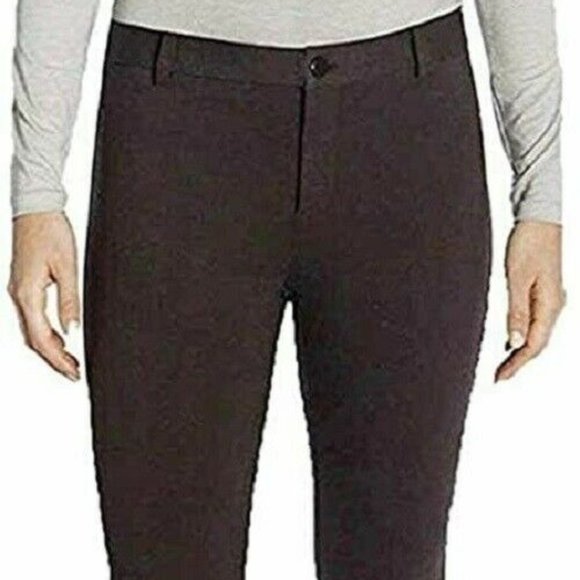 Mario Serrani Women High Compact Knit Legging Slimming Pant Charcoal/Black Small - Picture 1 of 5